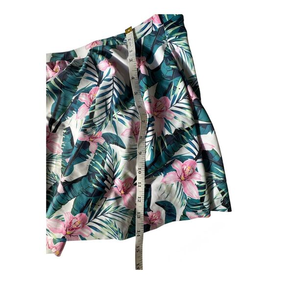 3PC Shein Swimsuit Set XL (Fits L/12-13) Floral High Waist Skirt Bottoms & Top - Picture 5 of 8